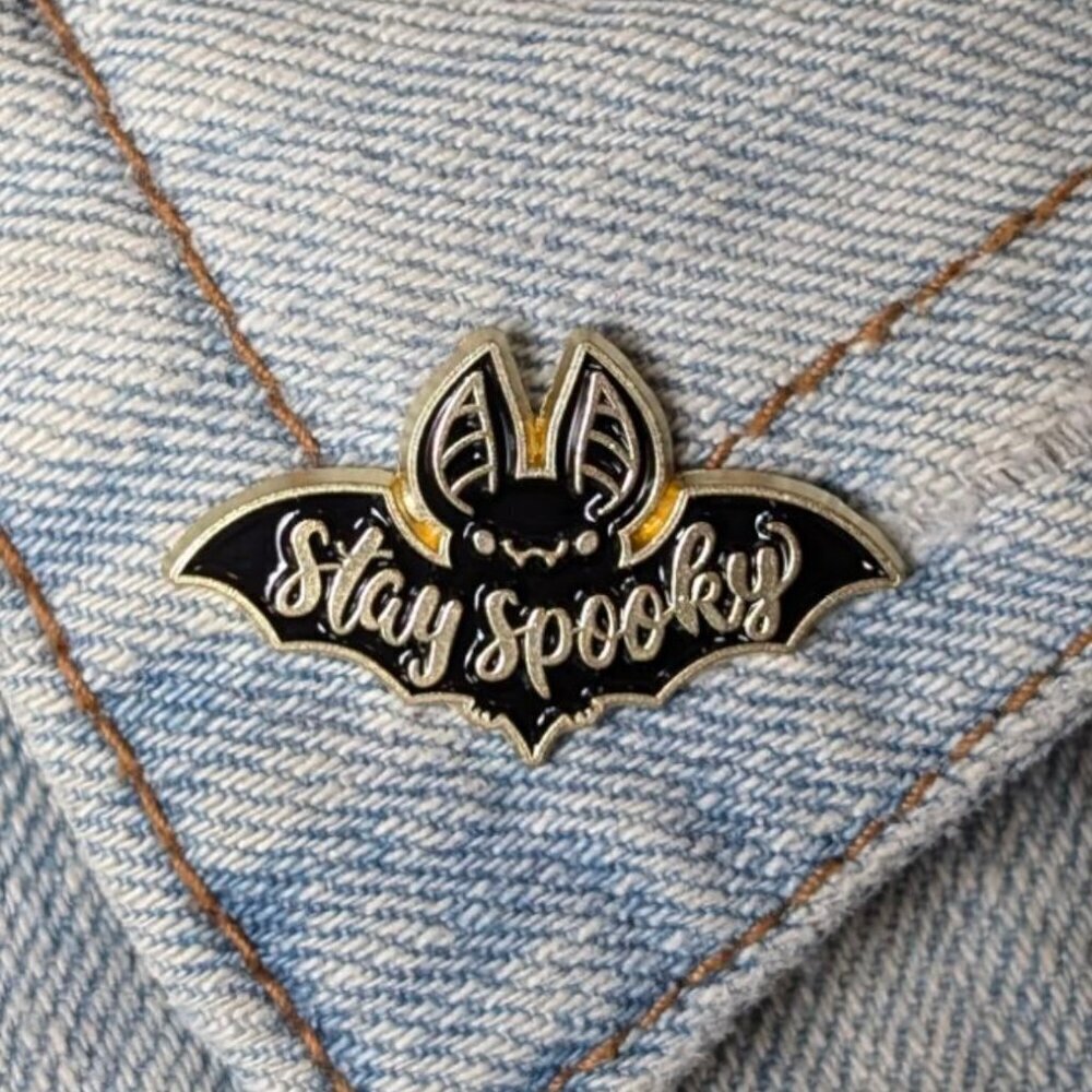 (5/$20) Stay Spooky Bat Enamel Pin